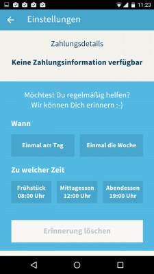 In den Einstellungen wählst du aus, ob Benachrichtigungen seitens der App gewünscht werden.
