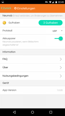 In den Einstellungen wählst du aus, ob Akku gespart werden soll.