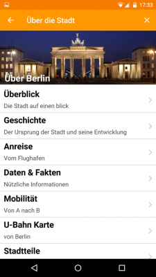 Die App zeigt dir detaillierte Informationen zu Geschichte, Anreise und anderen nützlichen Dingen.