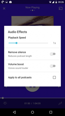 Mit den Audio-Effekten änderst du die Ton-Qualität.