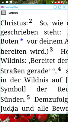 Du hast die Möglichkeit die Ansicht sowie die Textgröße zu ändern.