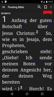 Damit das Lesen am Abend angenehmer ist schaltest du in den Nacht-Modus um.