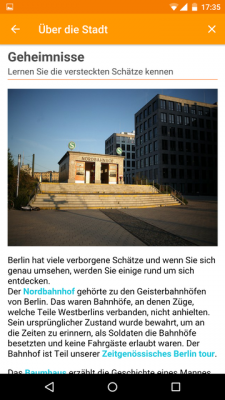 Ebenfalls erfährst du Geheimnisse über die Stadt.