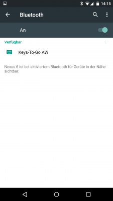 Dein Gerät erkennt die Tastatur automatisch. 