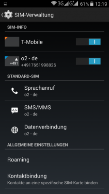 Das Handling der SIM-Karten bereitet keine größeren Probleme.
