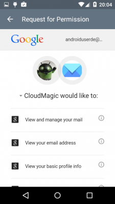 Wenn du dich mit deinem Google-Konto bei einer anderen App anmeldest, arbeiten im Hintergrund ebenfalls die Google Play-Dienste.