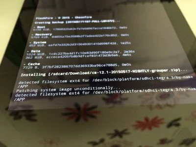 Der Flash-Vorgang selbst lief problemlos durch, das System war anschließend aber nicht brauchbar.