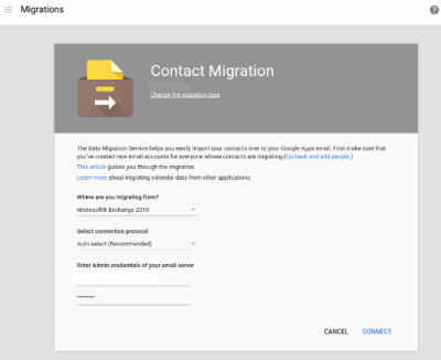 Der Datenmigrationsdienst vereinfacht den Migrationsprozess von Kontakten für App-Administratoren. (Bild: Google)