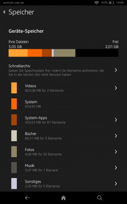Der Speicher ist leider mit 8 oder 16GB viel zu gering, und nicht erweieterbar