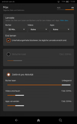 Freetime ist der Dreh- und Angelpunkt, auch eine Unterscheidung nach Werktagen und Wochenende ist möglich