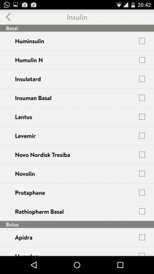 Du wählst aus, welches Medikament du benutzt. 