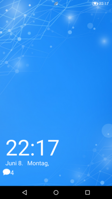 Um an deinen Windows-Homescreen zu kommen schiebst du den Sperrbildschirm nach oben.