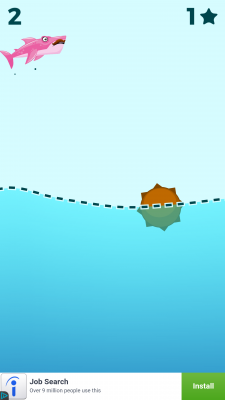 Per Fingertipp umschwimmst du die Miene.