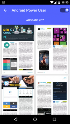 Das Layout von Android Power User ist so gewählt, dass es auf einem 5-Zoll Display noch gut lesbar ist. 
