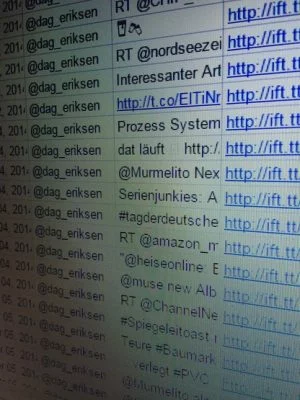Alle Tweets per Sheets für die Nachwelt konserviert ;)