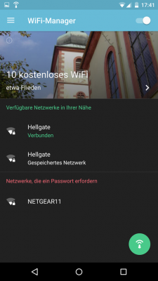Auf der Startseite findest du alle verfügbaren Netzwerke.