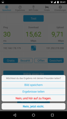 Alle Ergebnisse kannst du teilen.