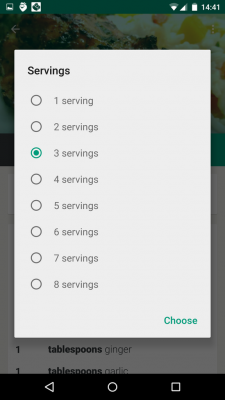 Die Rezepte sind für 4 Personen berechnet. Bei Bedarf lässt du dir die Menge neu berechnen.