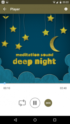 Auf der Startseite findest du diverse Meditations-Tracks.