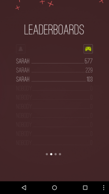 Deine erspielten Punkte findest du im Leaderboard. Hier erfolgt auch ein Verbindungsaufbau zu Google Play Games.