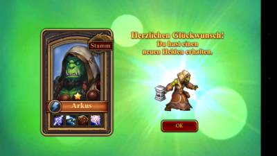 Du schaltest neue Helden frei.