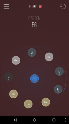 Mit dem Minus-Button nimmst du Atome aus der Kette heraus und fügst sie an anderer Stelle wieder dazu.