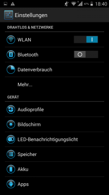Die runden Icons in den Einstellungen passen irgendwie nicht zum restlichen Design.
