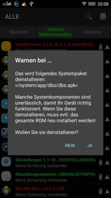 Dank Titanium Backup und Root-Rechten sind die unerwünschten Apps endlich Vergangenheit.