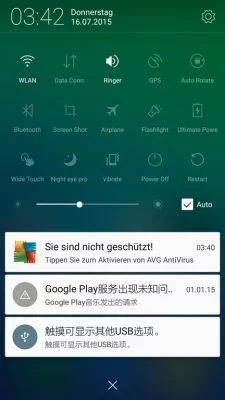 An Quick Settings mangelt es dem Lenovo K3 Note K50-t5 wahrlich nicht.