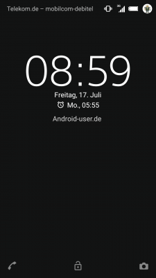 Sperrbildschirm unter Android 5.0 Lollipop