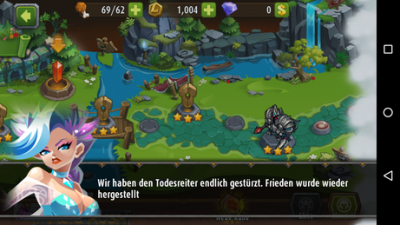 Nachdem der Todesreiter besiegt ist, ist der Frieden vorerst wieder hergestellt.
