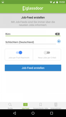 Mit dem Job-Feed erstellst du dein persönliches Stellengesuch.