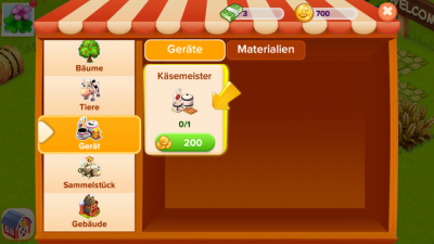 Um aus der Milch Käse herzustellen benötigst du einen Käsemeister. 