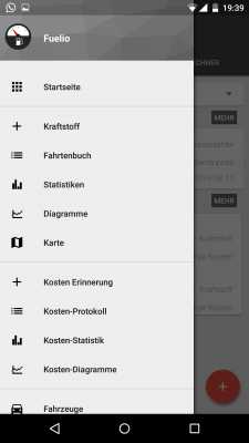 Dein Verbrauch wird in einer Statistik ausgewertet oder im Diagramm angezeigt.