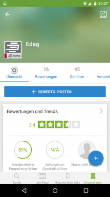 Diese freien Stellen sind mit Bewertungen und Gehältern angezeigt. 