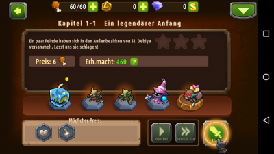 Kapitel 1, der legendäre Anfang. Du gehst gegen den Todesreiter vor.