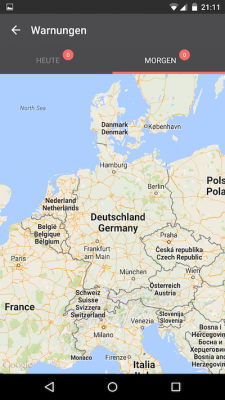 Wetter 14 Tage warnt dich auf vor drohenden Unwettern.