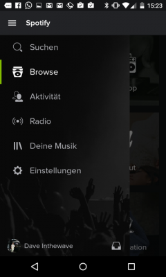 Dank Material Design kannst du Spotify schnell und komfortabel bedienen.