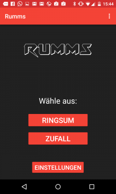 Rumms bietet zwei verschiedene Spielmodi