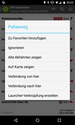 Öffi bietet dir umfangreiche Zusatzinformationen zu einzelnen Haltestellen