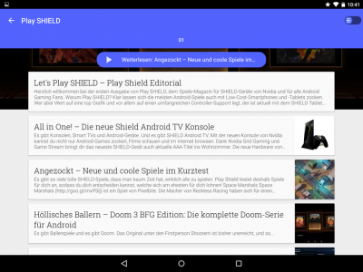 Alle Artikel lassen sich entweder in einer HTML-Ansicht durchlesen oder im coolen Layout, das auf Tablets besonders gut zur Geltung kommt, aber ab 5" auch auf Smartphones problemlos lesbar ist.