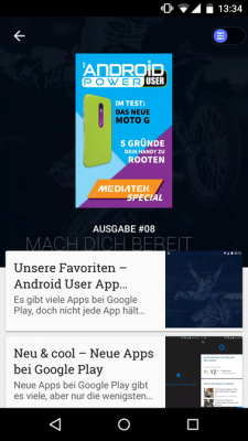 Android Power User lässt sich auf jedem Android-Gerät lesen, egal welche Display-Größe.
