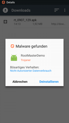 360 Security kann Malware nicht nur erkennen, sondern mit Root-Rechten auch bösartige System-Apps entfernen.