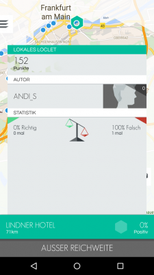 Lokale Loclets können nur direkt vor Ort gespielt werden. 