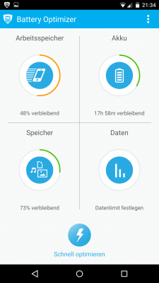 Du verbesserst deine Akkulaufzeit, bereinigst deinen Speicher und legst dein mobiles Datenlimit fest.