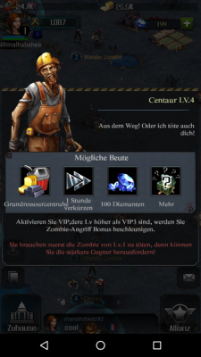 Du stufst deine Gebäude hoch um sie zu verbessern.