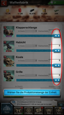 In deinen Waffenfabriken produzierst du Panzer und Hubschrauber.