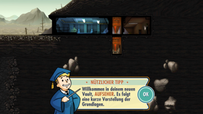 Die wenigen vorhandenen Räume werden nun von dir ausgebaut. 