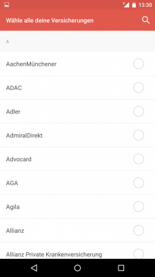 Alle bekannten Versicherungs-Agenturen sind bei Knip aufgeführt.