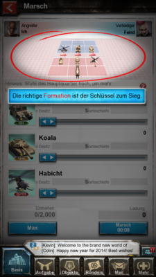 Die richtige Angriffsformation ist der Schlüssel zum Sieg. 